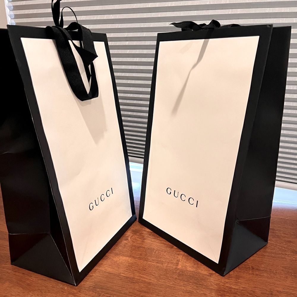 Authentic Gucci shopping bags. Selling 2 for $28